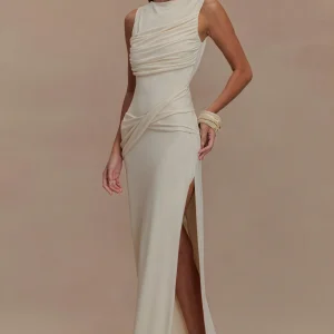 Robe Longue Silhouette Sculptée